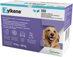 Vétoquinol 2x100db Zylkene kapszula (> 30 kg) 450 mg étrend-kiegészítő kutyáknak