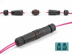 Delock optikai szálas kábel csatlakozó LC duplex anya LC duplex anya OM3 vízálló (87878)