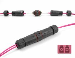 Delock optikai szálas kábel csatlakozó LC duplex anya LC duplex anya OM4 vízálló (87879)