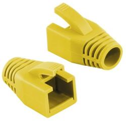 LogiLink Modular RJ45 Plug Cable Boot 8mm yellow, 50pcs (MP0035Y)