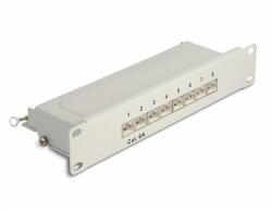 Delock 10 patch panel 8 porttal Cat. 6A 1U szürke (66873)