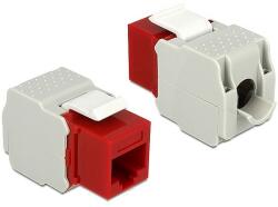 Delock Keystone Module RJ45 female > LSA Cat. 6 UTP red (86344)