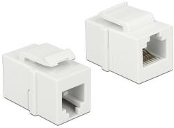 Delock Keystone modul RJ12 anya > RJ12 anya CAT. 3 fehér (86380)