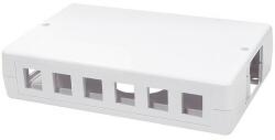 LogiLink Keystone Surface Mount Box 12 Port, white (NK4033)