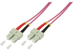 LogiLink Fibre Patch Cord OM4 SC-SC 2, 00m Duplex (FP4SC02)