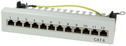 LogiLink Cat. 6 Patch Panel 12-Port desktop, STP, grey (NP0017A)