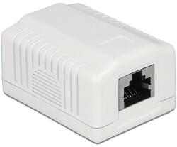 Delock Hálózati fali aljzat, 1 port, Cat. 6A LSA (86196)