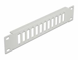 Delock 10 optikai szálas patch panel 12 portos SC Duplex / LC Quad-hez 1U szürke (66804)