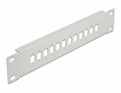 Delock 10 optikai szálas patch panel 12 portos SC Simplex / LC Duplex-hez 1U szürke (66803)
