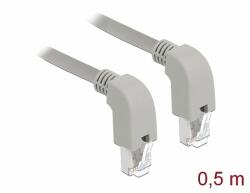 Delock Hálózati kábel RJ45 Cat. 6A S/FTP lefelé néző / lefelé néző 0, 5 m (85876)