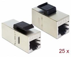 Delock Keystone modul, RJ45-aljzat > RJ45-aljzat, Cat. 6 kisméretű 25 db. -os (86626) - dellaprint