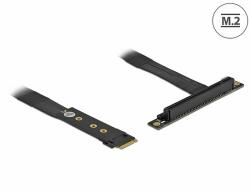Delock M. 2 kulcs M - PCIe x16 NVMe adapter hajlított 20 cm hosszú kábellel (64134)