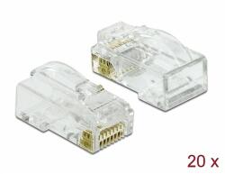 Delock RJ45 nyomó+vágó+hajlító apa Cat. 6 UTP 20 db. (86473)