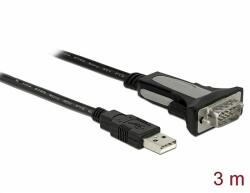Delock USB 2.0 - 1 x soros RS-232 adapter 3 m (65962) - dellaprint
