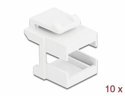 Delock Keystone fedél, fehér optikai szálasz csatlakozókhoz, 10 darab (86807) - dellaprint