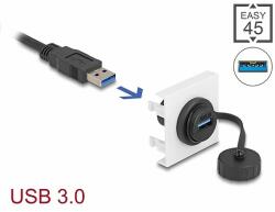 Delock Easy 45 Module SuperSpeed USB 5 Gbps (USB 3.2 Gen 1) USB Type-A anya, 45 x 45 mm (81410)
