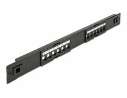 Delock 19 Keystone Patch Panel 12 portos eszközmentes (66821)