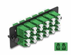 Delock Üvegszálas Adapter Panel LC Duplex APC 12 Port zöld (66931)