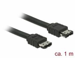 Delock Kábel eSATA 3 Gb/s hüvely > eSATA hüvely 1 m fekete (85640) - dellaprint