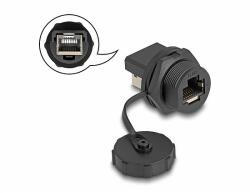 Delock RJ45 Cat. 6A toldó védő kupakkal beépített installáláshoz IP67 por- és vízhatlan (87251)