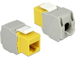 Delock Keystone Module RJ45 female > LSA Cat. 6 UTP yellow (86345)