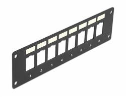 Delock Keystone patch panel 8 süllyesztett porttal (86597) - dellaprint