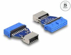 Delock USB 3.2 Gen 1 átalakító, tűfejes anya belső A kulcs anya (66233) - dellaprint