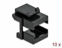 Delock Keystone fedél, fekete optikai szálasz csatlakozókhoz, 10 darab (86806) - dellaprint