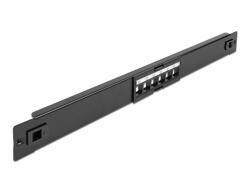 Delock 19 Keystone Patch Panel 6 portos eszközmentes (66820)