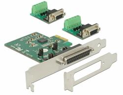 Delock PCI Express Card > 2 x Serial RS-422/485 ESD védett opcionális túlfeszültség-védelem (65841)