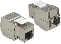 Delock Keystone modul RJ45 anya > RJ45 anya Cat. 6, szürke (86154)