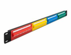 Delock 19 patch panel 24 porttal Cat. 5e 1U színes (66880)