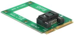 Delock MiniPCIe átalakító mSATA teljes méret > 1 x SATA 7 pin anya (95240) - dellaprint