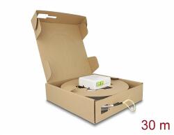 Delock Optikai szál csatlakozó doboz 2 x SC/APC Simplex 30 m drop kábelszettel (85933)