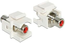 Delock Keystone modul RCA anya > RCA anya, piros (86305) - dellaprint