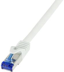 LogiLink Patch cable Cat. 6A S/FTP Ultraflex 3P/GHMT certified, white 50m (C6A141S)