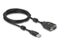 Delock Adapter USB 2.0 A-típusú - soros RS-232 D-Sub 9 tűs 2.5 kV galvanikusan izolált 2 m (64154)