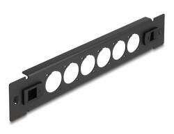 Delock 10 D-típusú patch panel 6 porttal eszköz nélkül szerelhető fekete (66899)