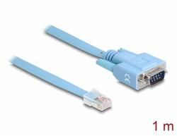 Delock RS-232 DB9 típusú adapter apa - 1 x RS-232 RJ45 soros apa 1 m (63353)