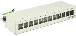 Delock Keystone Desktop Patch Panel 12 Port grey (43335)