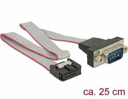 Delock RS-232 soros tus feju anya kábel - DB9 apa véggel1: 1 elrendezés (89900)