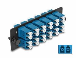 Delock Üvegszálas Adapter Panel LC Duplex UPC 12 Port kék (66930)