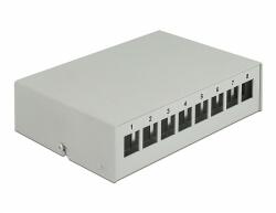 Delock Szürke 8 portos Keystone próbapanel (43412)