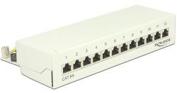 Delock Desktop Patch Panel 12 Port Cat. 6A white (87679)
