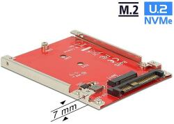 Delock 2.5 átalakító U. 2 SFF-8639 > M. 2 NVMe M aljzat - 7 mm (62725) - dellaprint