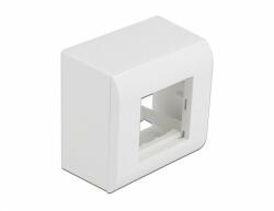Delock Easy 45 Modul felületre rögzített háza, 82 x 82 mm, fehér (81332)