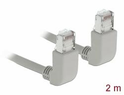 Delock Hálózati kábel RJ45 Cat. 6A S/FTP felfelé néző / felfelé néző 2 m (83523)