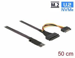 Delock M. 2 kulcs M - U. 2 SFF-8639 NVMe adapter 50 cm hosszú kábellel (62984)