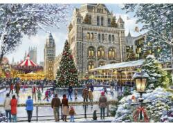 Bluebird Puzzle 90526 - Skating Outside Natural History Museum - 1000 db-os Art by puzzle