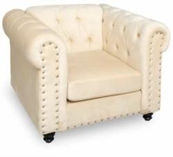 Chairs Deco Fotoliu CHESTERFIELD catifea bej